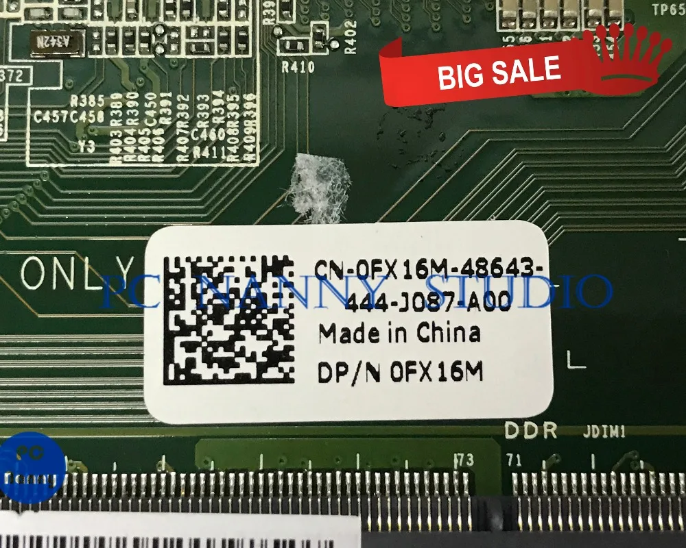 price reduction  PCNANNY 0FX16M FX16M for Dell Vostro 5470 V5470 Laptop motherboard DAJW8CMB8E1 i5-4200U tested