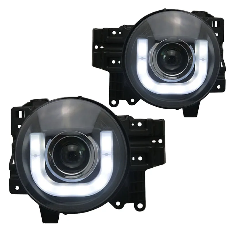 for Toyota FJ Cruiser LED Car Headlight Assembly 2007 up U style angel
