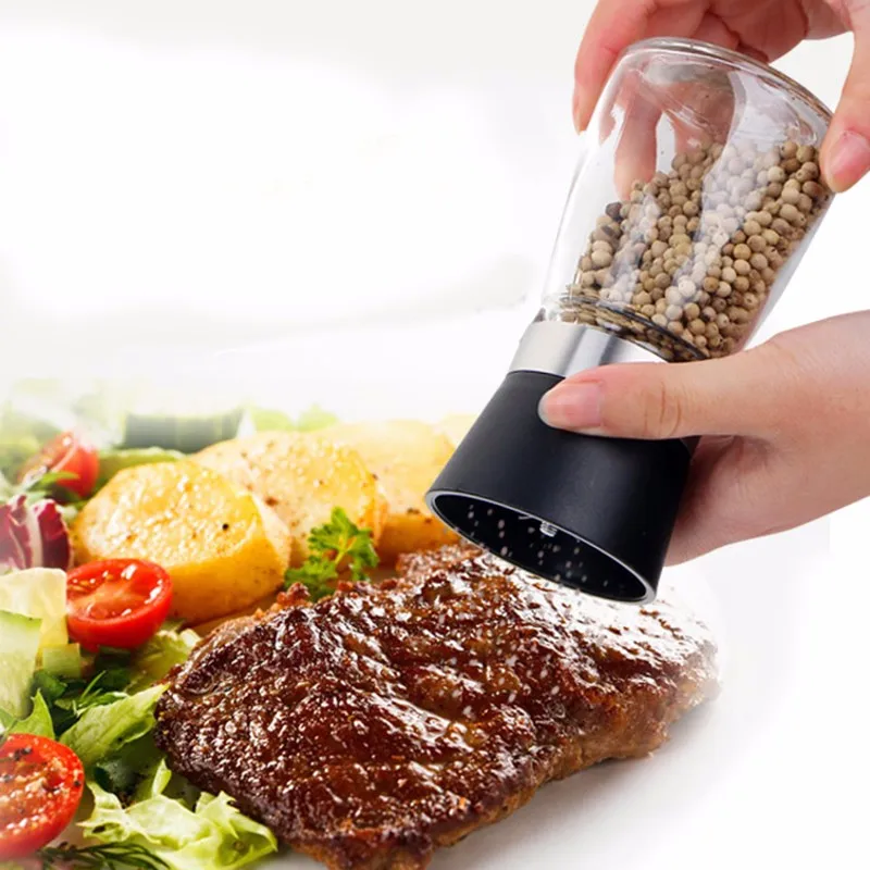 Salt and Pepper mill grinder Glass Pepper grinder Shaker Spice Salt