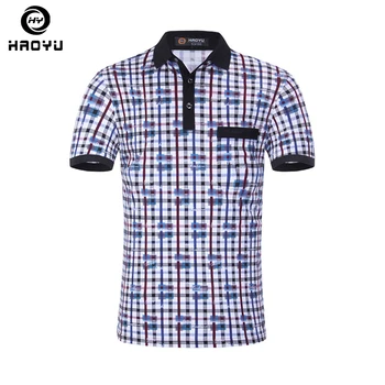 

Men Polo Brand Clothing Plaid Slim Polo Shirts High Quality Cotton Breathable Contrast Color Fashion Poloshirt Men Polo Hombre