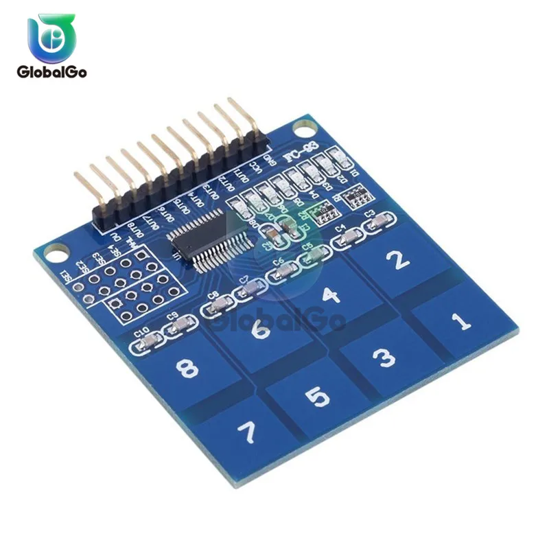 

TTP224 TTP226 TTP229 16 8 4 Channel Capacitive Touch Switch Push Button Switches 8 Way Digital Touch Sensor Module