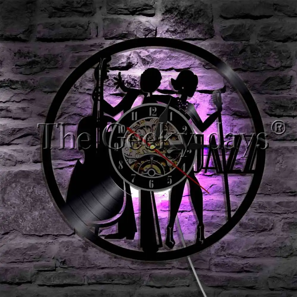 Night Light Wall Clock Saxophone Wall Lamps Wall Modern Led