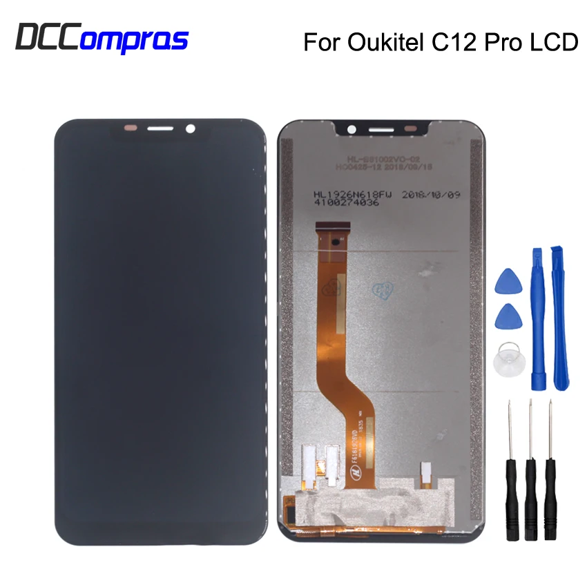 

Original For Oukitel C12 Pro LCD Display Touch Screen Digitizer Assembly For Oukitel C12 Pro Phone Parts Screen LCD Display
