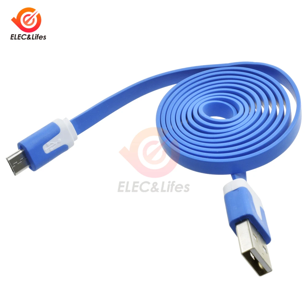1 м 3,3 фута USB кабель синий для WEMOS D1 для Wemos D1 Mini NodeMcu провода линия передачи данных