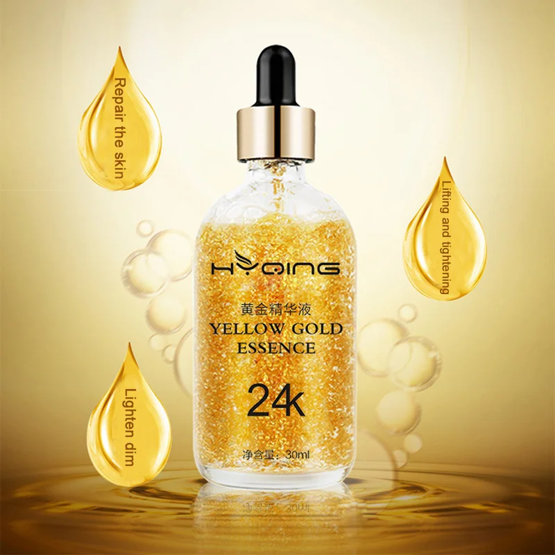 

30ml 24K Gold Anti Wrinkle Aging Essence Liquid Moisturizing Skin Tightening Brightening Face Serum Skin Care Essence TSLM1