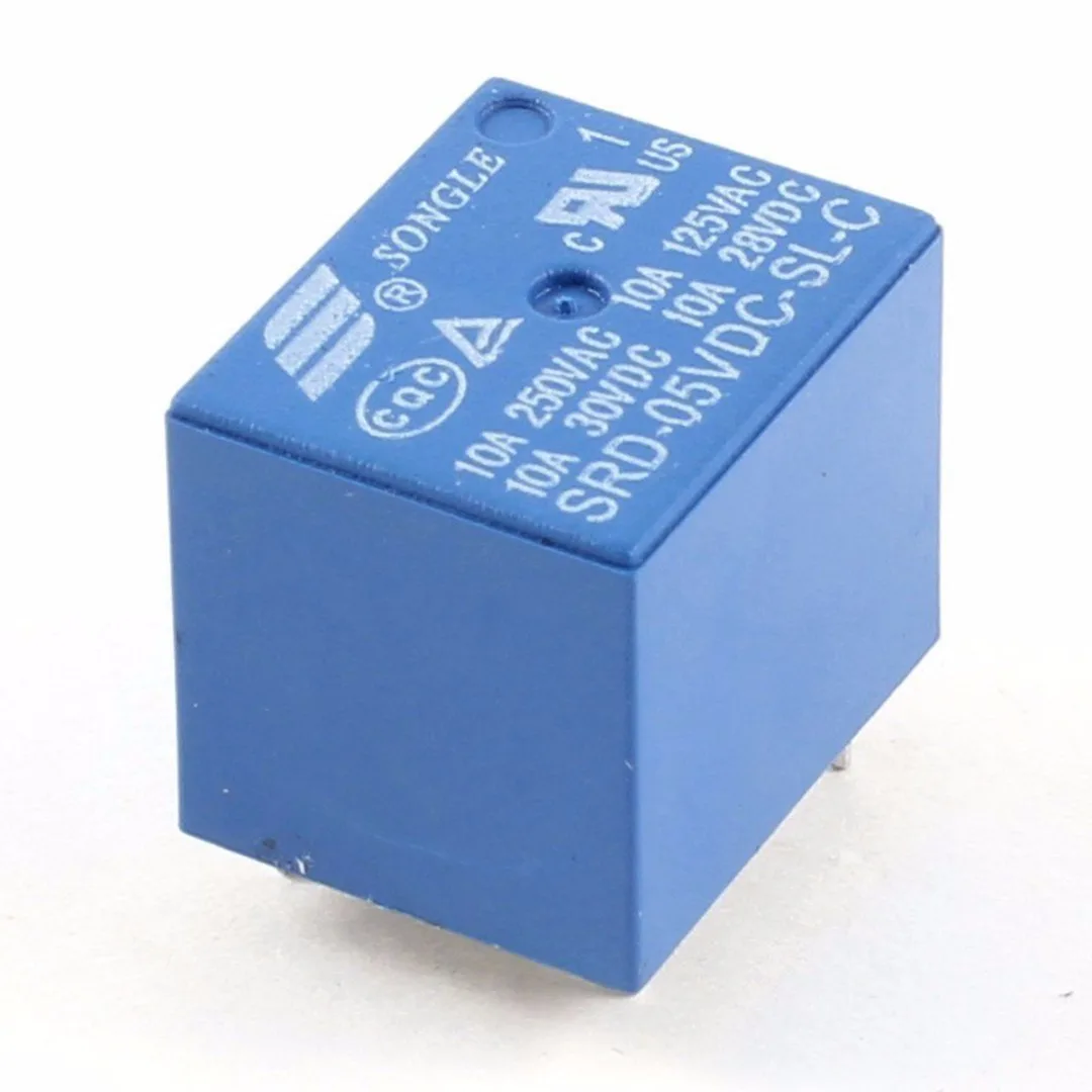 2pcs / 5pcs / 10pcs SRD-05VDC-SL-C Power Relay T73-5V DC 5V 10A 5 Pin Mayitr Durable Relays Electrical Supplies