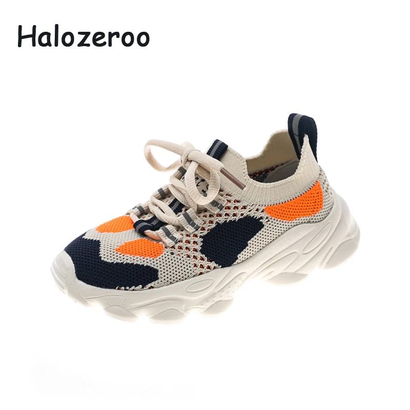 

2019 Autumn Kids Sport Sneakers Baby Girls Slip On Casual Sneakers Children Mesh Shoes Boys Beige Brand Chunky Sneakers Trainers
