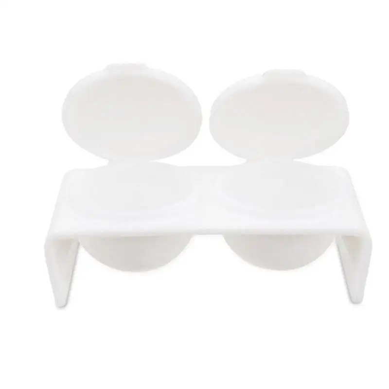 Пластиковые два отверстия кисть для дизайна ногтей моющая чаша чашка лак для ногтей блендер стакан для мытья профессиональные инструменты для маникюра - Цвет: Белый