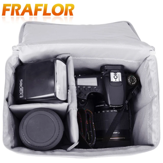 Camera Bag Insert Thick Padded Storage Bag Photography Pouch DSLR Slr  Camera Waterproof Protective Bag Inserts for Shoulder Bag - AliExpress