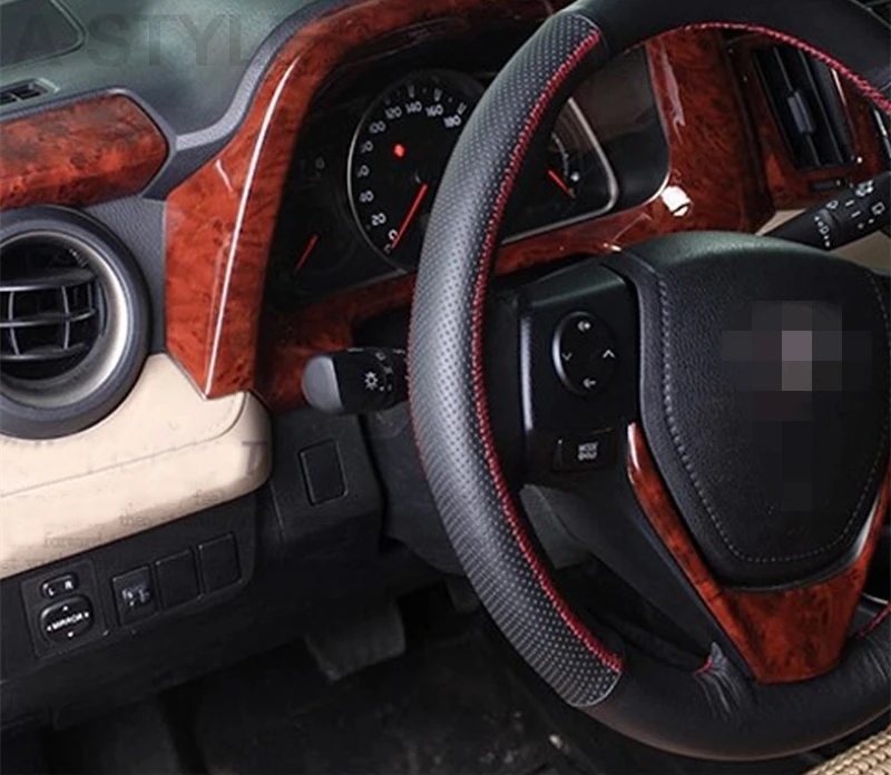 Для Toyota RAV4 RAV 4 2016 2017 чехол для приборной панели с текстурой древесины полный