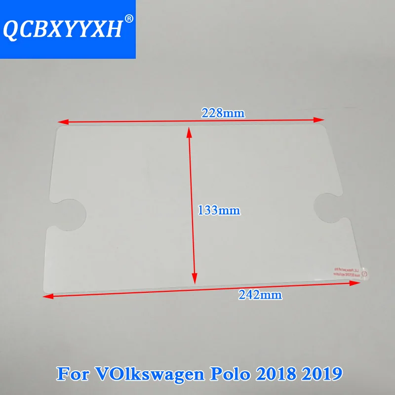 Автомобильный стиль, gps навигационный экран, стеклянная Защитная пленка для VW Polo Golf Sportsvan, контроль ЖК-экрана, автомобильная наклейка - Название цвета: For Polo