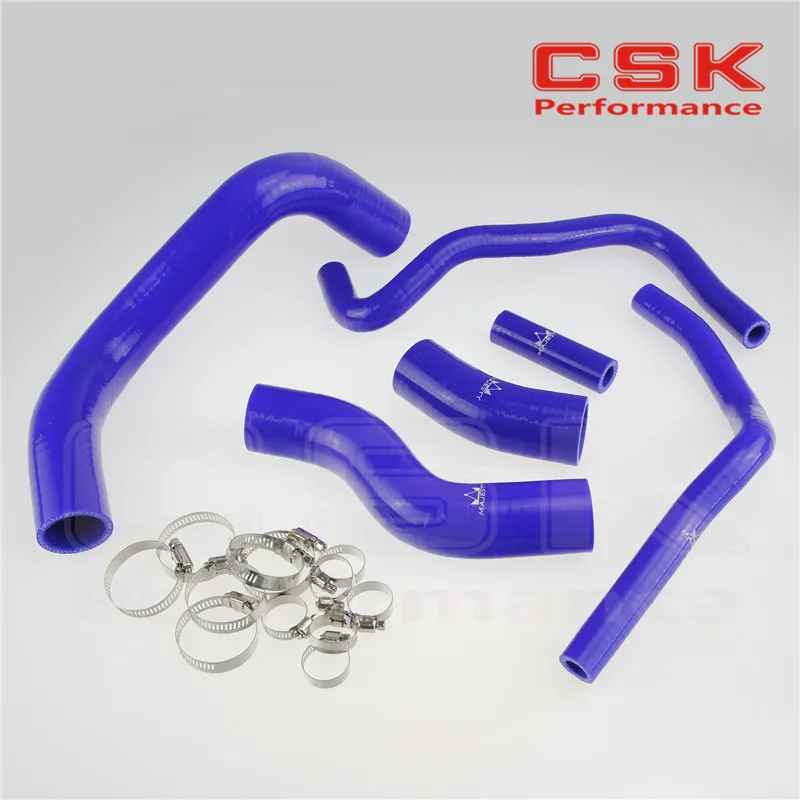 Radiator Coolant Heater Silicone Hose +CLAMPS for 2013 2014 Su baru BRZ