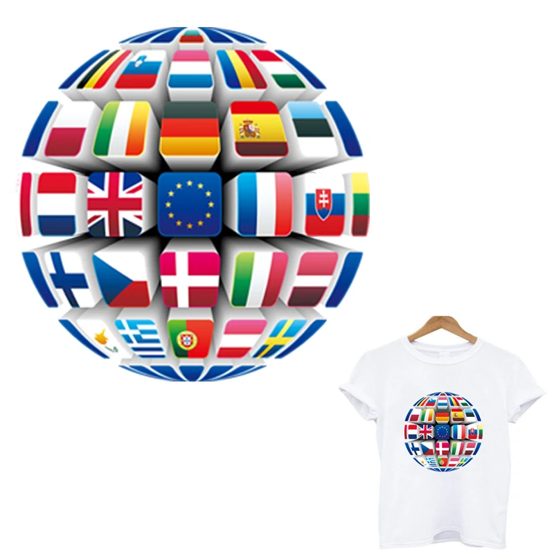 Карта мира Флаг патч одежды наклейки полосы для одежды железные патчи для глажения аппликации для одежды футболка аппликация