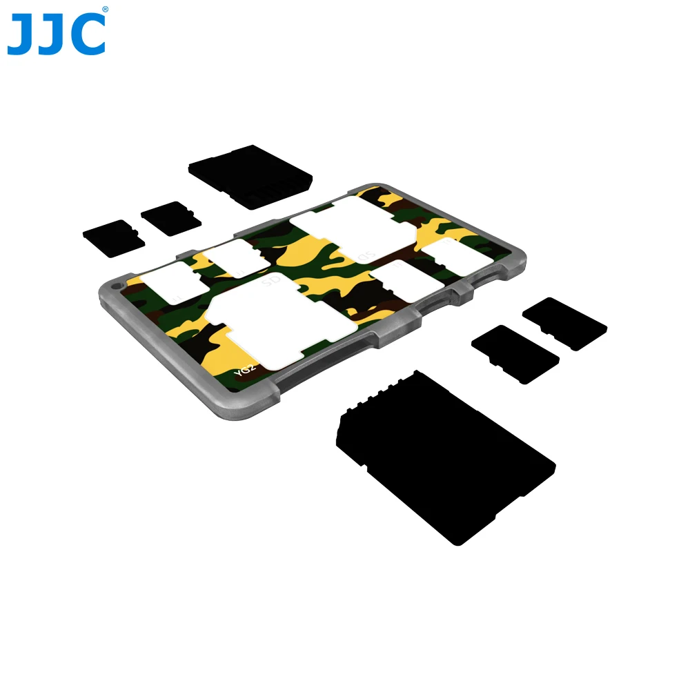 JJC держатель карты памяти для 2 sd-карт+ 4 Micro SD хранение карт чехол