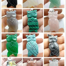 52*20 мм, новинка,, модная ручная работа, Сова, натуральный микс, оникс, камень, Подвески для изготовления ожерелья, ювелирные изделия