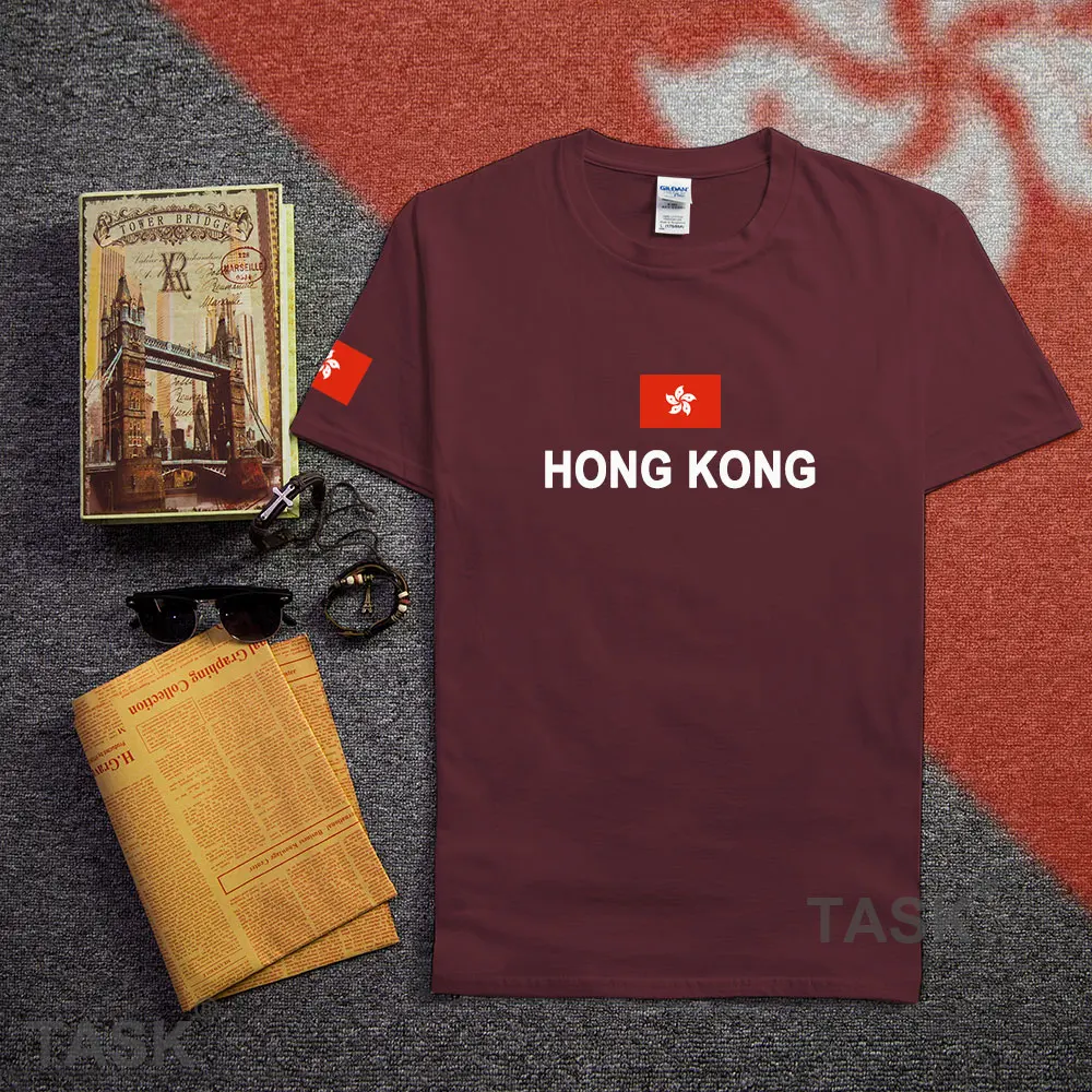 Hong Kong mens t shirts fashion 2017 gyms jerseys nations cotton t