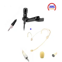 Профессиональная гарнитура микрофон и Lavalier микрофона конденсатор для Sennheiser беспроводной передатчик TRS 3,5 мм Jack Mickrofon