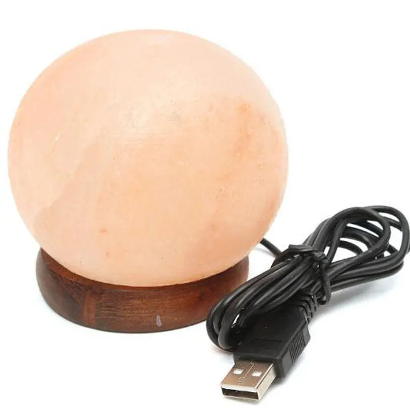 Mudança de Cor Purificador de ar Lâmpada de Sal de Cristal Luz da Noite Saudável Natural Himalaia Rock Brilhante Atraente Nightlight Dc5v Usb 7 China salt lamp Suppliers