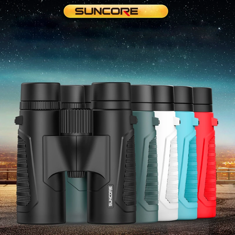 SUNCORE HD 12X42 Профессиональный бинокль для наблюдения за птицами 5 цветов низкой освещенности Ночное Видение телескоп водостойкий Открытый Отдых