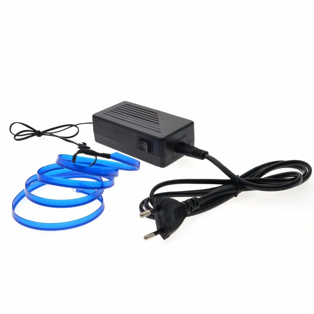 #cheap 10M 20M 30M 50M 220v EL Wire lights 6mm Sewing Edge Neon TV Lights Dance Party Car Decor Light Neon LED lamp strips Flexible
