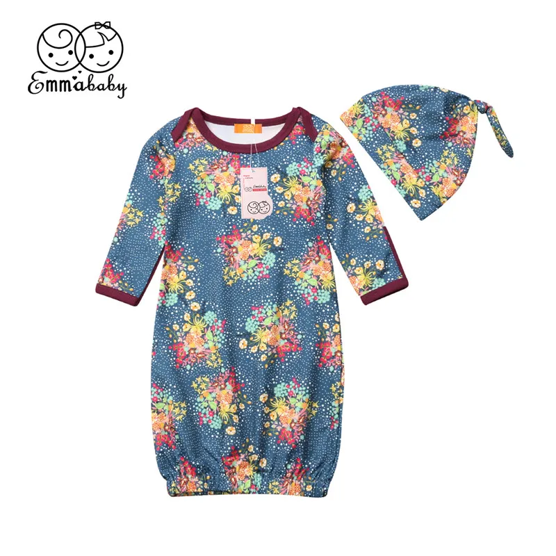 Emmababy Infant Baby Floral Cotton Blanket Sleepwear & Robes Floral
