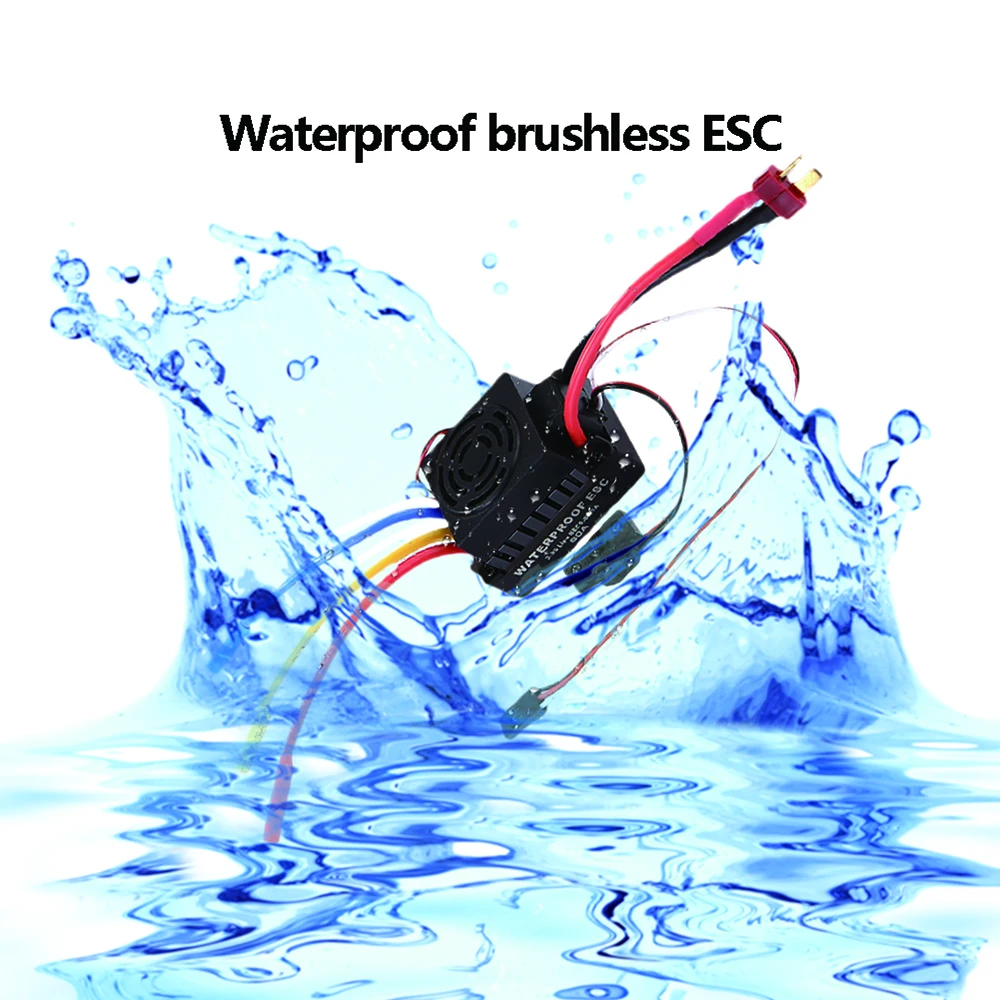

Waterproof Motor 60A Brushless ESC Programmer Card Combo Set for 1/10 RC Car 3650 3900KV 4300KV / 3660 3300KV 3800KV Brushless