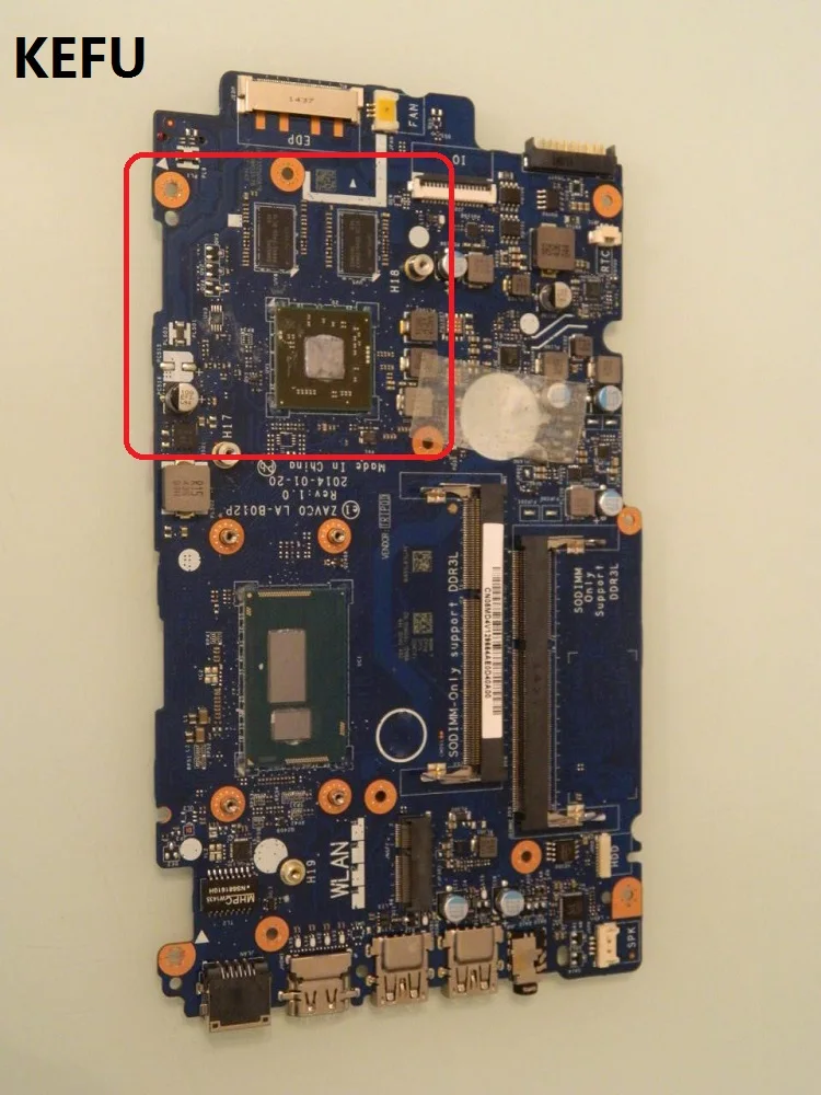 

KEFU FOR Dell FOR Inspiron 5447 5547 Laptop Motherboard CN-056DXP LA-B012P I5-4210U 100% TESTED
