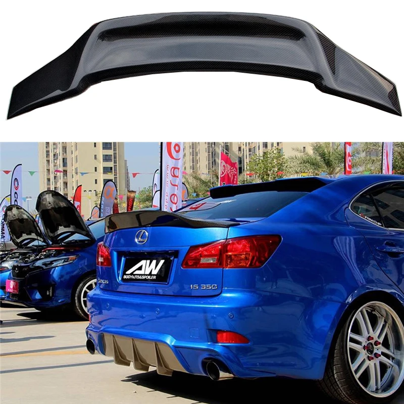 Спойлер для багажника из углеродного волокна Lexus IS IS250 IS300 IS350 2007 2013|Спойлеры и