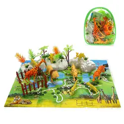 Мини Животные Динозавр Модель Моделирование игрушка набор играть Фигурки Коллекция для мальчиков Детский подарок на день
