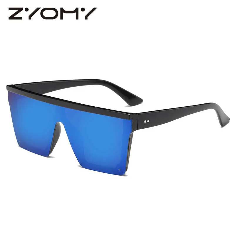 ZYOMY, квадратные цельные очки для вождения, сиамские солнцезащитные очки для женщин, мужские солнцезащитные очки, UV400, фирменный дизайн, солнцезащитные очки