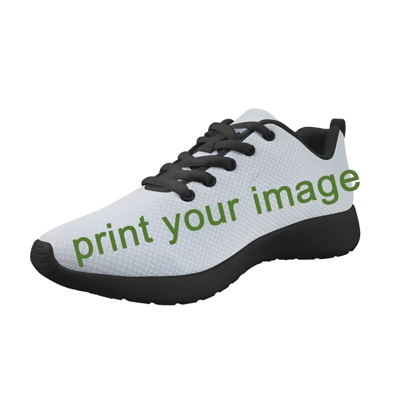Twoheartsgirl Неон тропический пальмовых листьев узор дышащая сетчатая обувь Демисезонный кроссовки с вулканизированной подошвой для Для мужчин на шнуровке Туфли без каблуков - Цвет: customize image