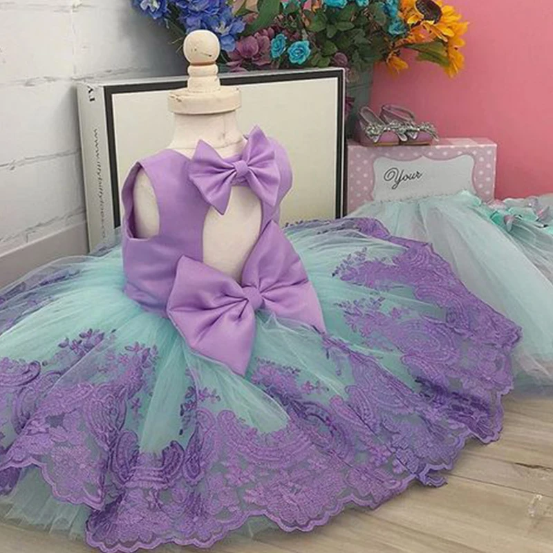 Платье на день рождения для маленьких девочек 1 года; Vestido Batizado Infantil; детское платье для девочек; праздничное платье принцессы; летняя детская одежда