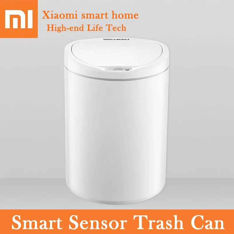 

Xiaomi NINESTARS Smart Sensor Trash Can Automatic Motion intelligent Control Mute Induction Cover Trash 10L Bins For Home Office