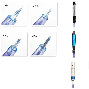 

Hot Sale 10pcs 1/3/5/7 Pins Needle Tips Bayonet Tattoo Pen Replacement Cartridges For A1 A6 Electric Microneedling Derma Pen