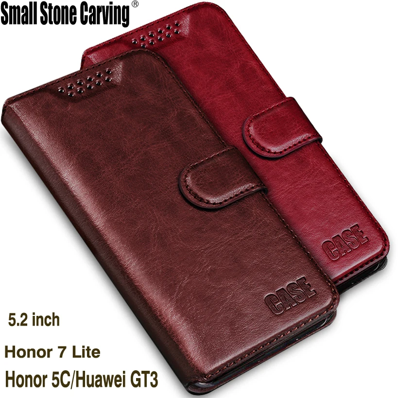 Luxusní Peněženka PU Kožené Pouzdro pro Huawei Honor 5C / Huawei GT3 / Honor 7 Lite Magnetický Filp Cover Fundas Holder Stand Cell Phone Bag