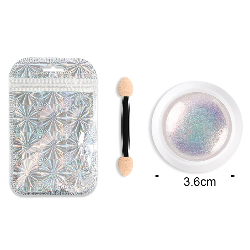 Special Chance of  1Box Glitter Pearl Shell Nail Art Powder Chrome Pigment Powder Dust Gel Polish Long Lasting Manicur