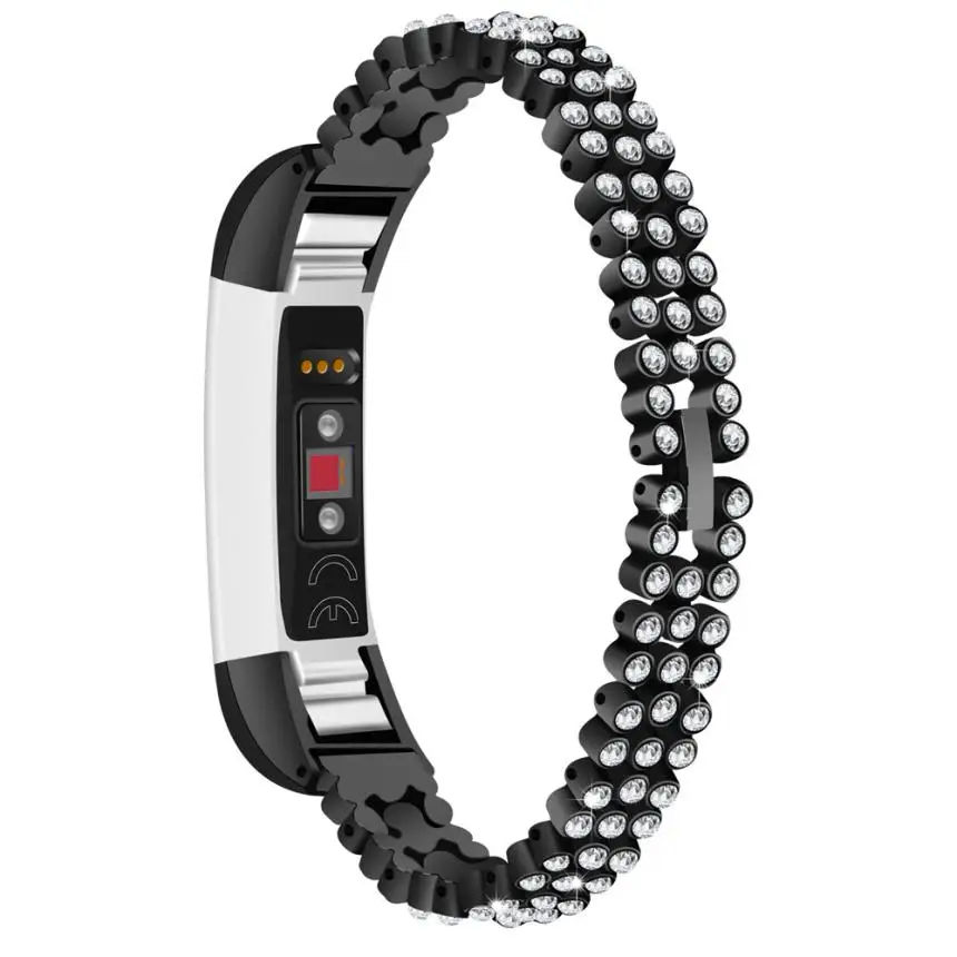 HIPERDEAL Смарт аксессуары ремешок для Fitbit Alta hr/Для Fitbit часы Alta Flash Диамант из натуральной нержавеющей стали dec14
