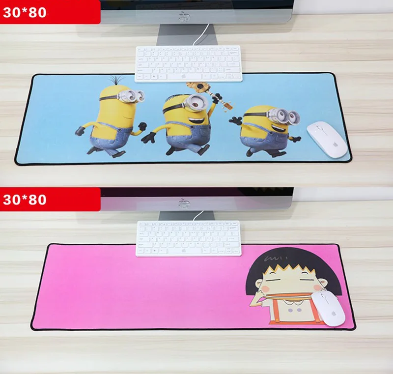 900X400mm thick Rubber gaming mouse pad anime Creative large size mausepad For Keyboard Mice PC Desk Non slip Mat