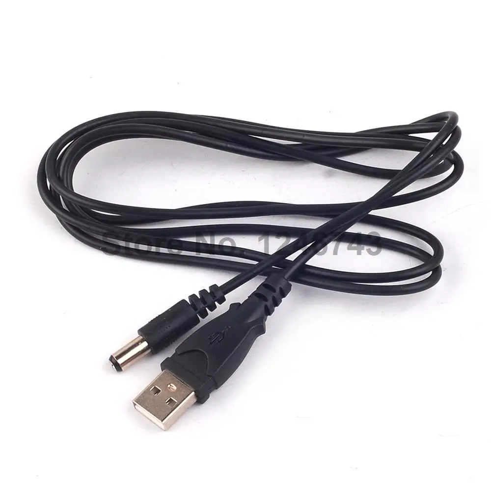 1PCS USB to Power Cable 5.5 * 2.1 Seat 5V Power Supply Line 1.5 Meters
