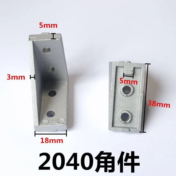 5 шт. угловые кронштейны из серебра 2040 пробы 38x38 Угловые алюминиевые L образные