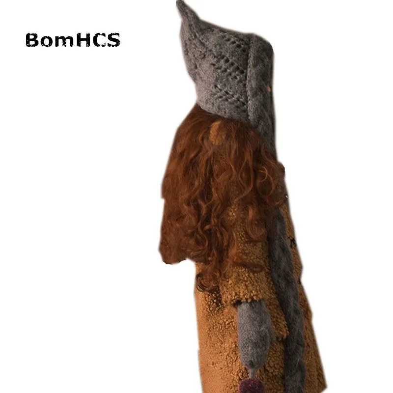 Bomhcs Мода шапочка шарф и Прихватки для мангала ручной работы зимняя теплая вязаная шапка Рождественский подарок Шапки