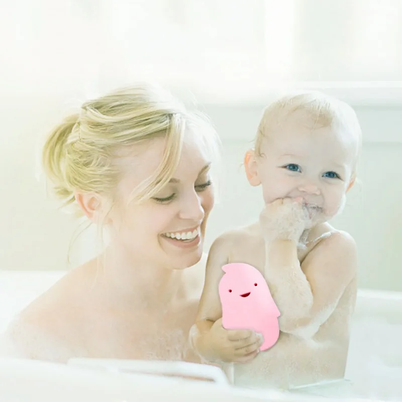 Одноцветная губка для душа Милая щетка для ванной мягкая безопасная для кожи Здоровая и безвредная для детей и взрослых Глубокая очистка 1