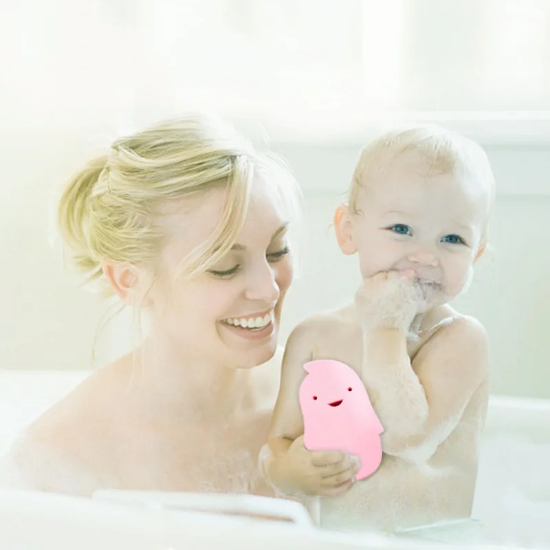

Solid Colour Shower Sponge Cute Bath Brush Soft Skin-Friendly Healthy And Harmless Baby Adults Deep Cleaning Supply 1PC