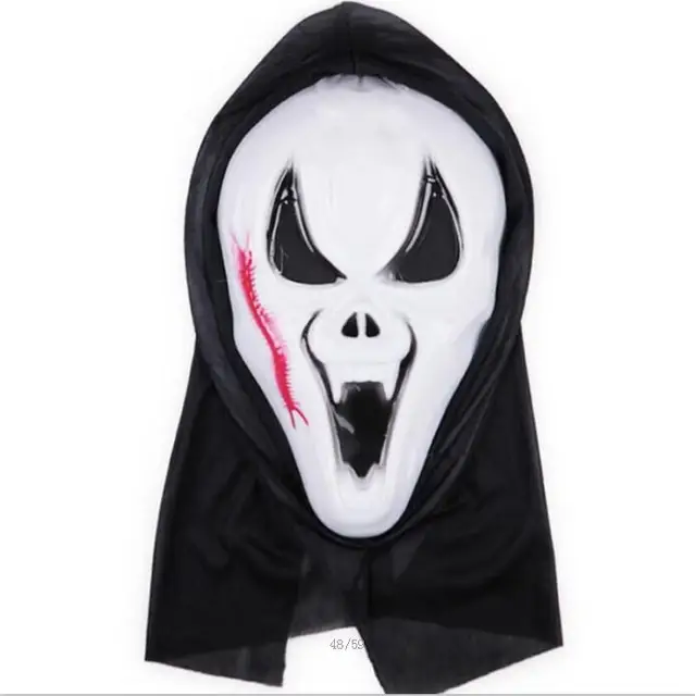 Halloween Mask Plastic Masquerade Latex Party Dress Skull Ghost Scary