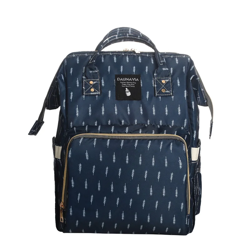 DAUNAVIA сумка для ухода за ребенком многофункциональный большой емкости водонепроницаемый рюкзак для мам дорожные рюкзаки женский рюкзак - Цвет: waterproof dark blue