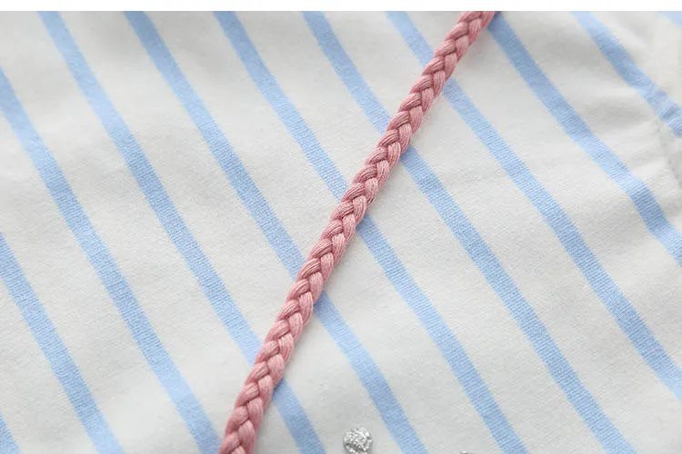 Children Penguin Tops 2018 Hot Sale Spring Autumn Kids Clothes Long Sleeve O-Neck Strip Girl Long Sleeve T Shirt (26)