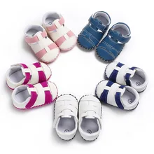 Летняя дышащая нескользящая обувь на резиновой подошве для мальчиков и девочек 0-1 лет