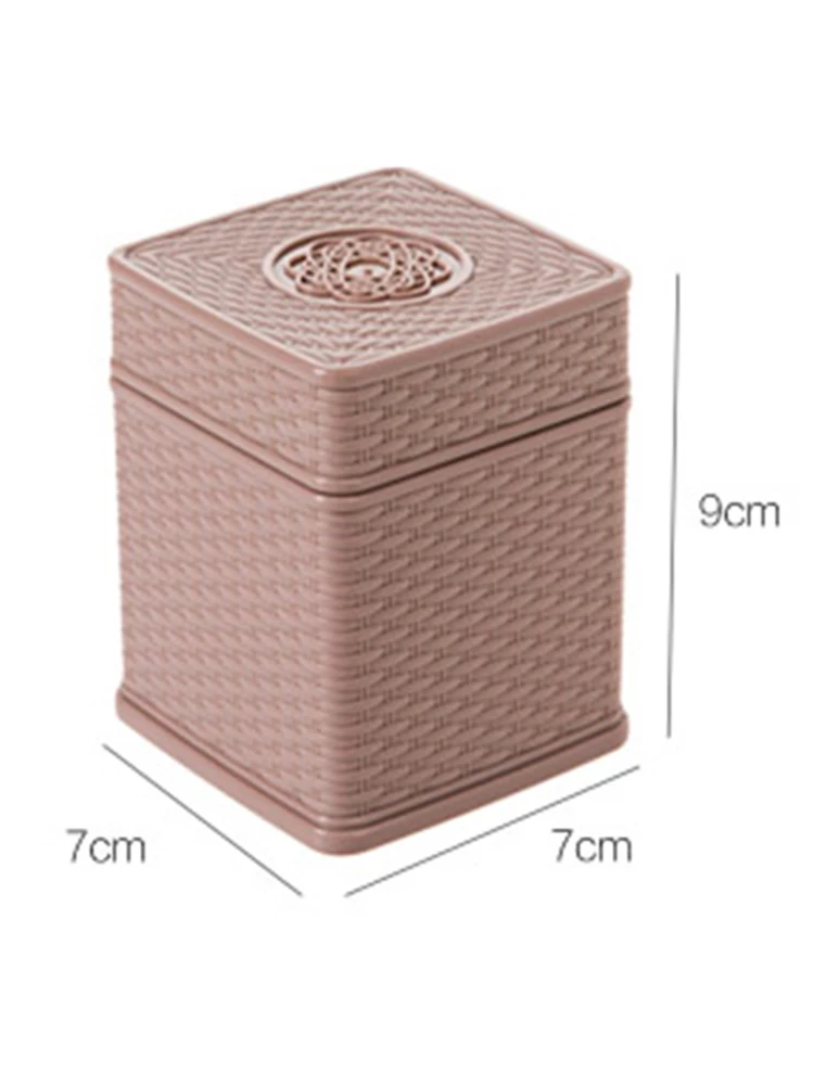 

Toothpick Box with Cover Square Coffee Restaurant Hotel Container Kitchen Tool Portable Storage Box