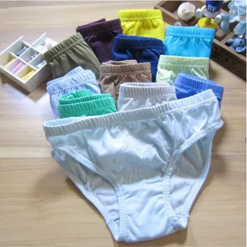 3pc Solid Baby Boys Panties Briefs Kids Underwear Boys  Panties Children  Underwear Suit for 1--12 Years 1