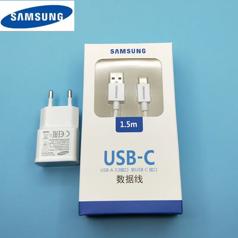 

Original 5.3V 2A EU charger,USB 3.1 Type C Cable Fast Charge Data Line sync For Samsung Galaxy S8 S9 Plus A3 A5 A7 2017 Note 8 9